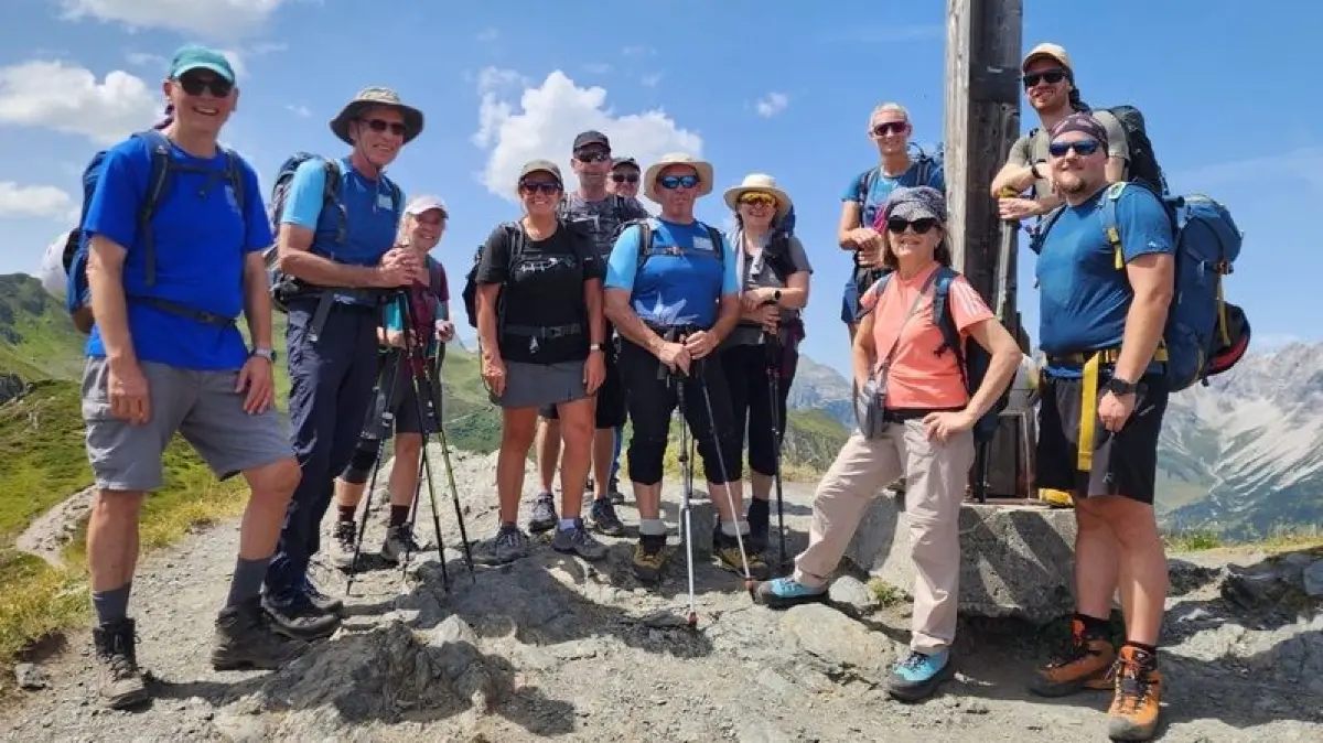 Wandergruppe des DAV Nagold unterwegs im Montafon