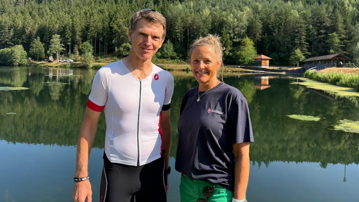 Wolfgang Epting und Diana Schmidt, Nagoldtalsperre, Seewald