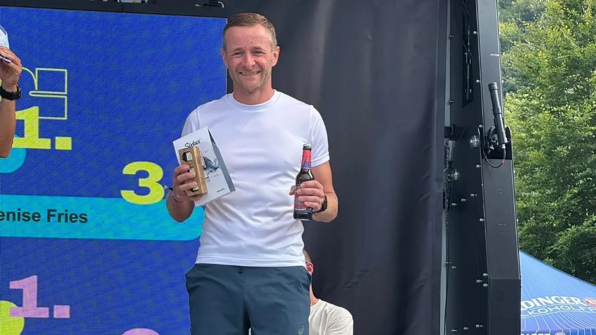 Tobias Zepf (SV Baiersbronn) belegte beim Allgäu Triathlon Platz drei in seiner Altersklasse.