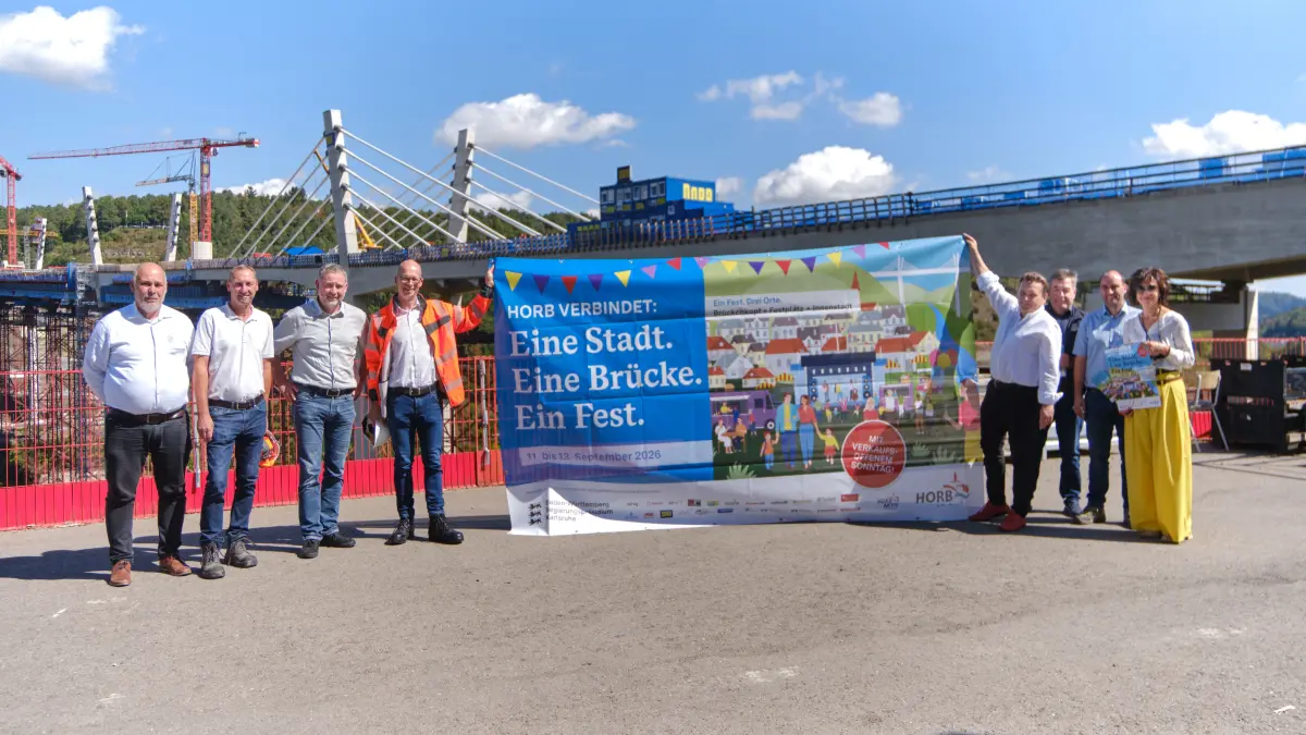 Fest Baustelle Hochbrücke Horb
