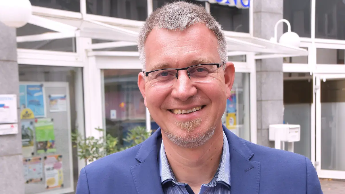 Michael Blos sprach beim Redaktionsbesuch über seine politischen Ziele.