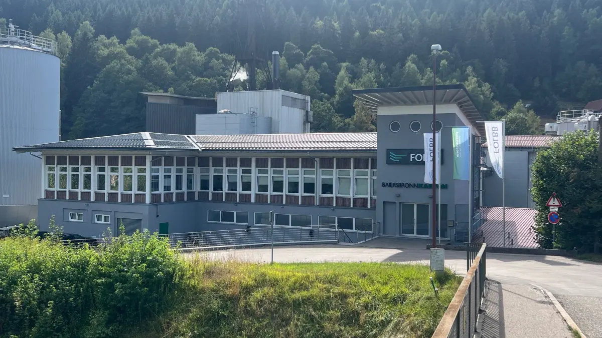 Das Werk der Baiersbronn Frischfaser Karton GmbH in Baiersbronn