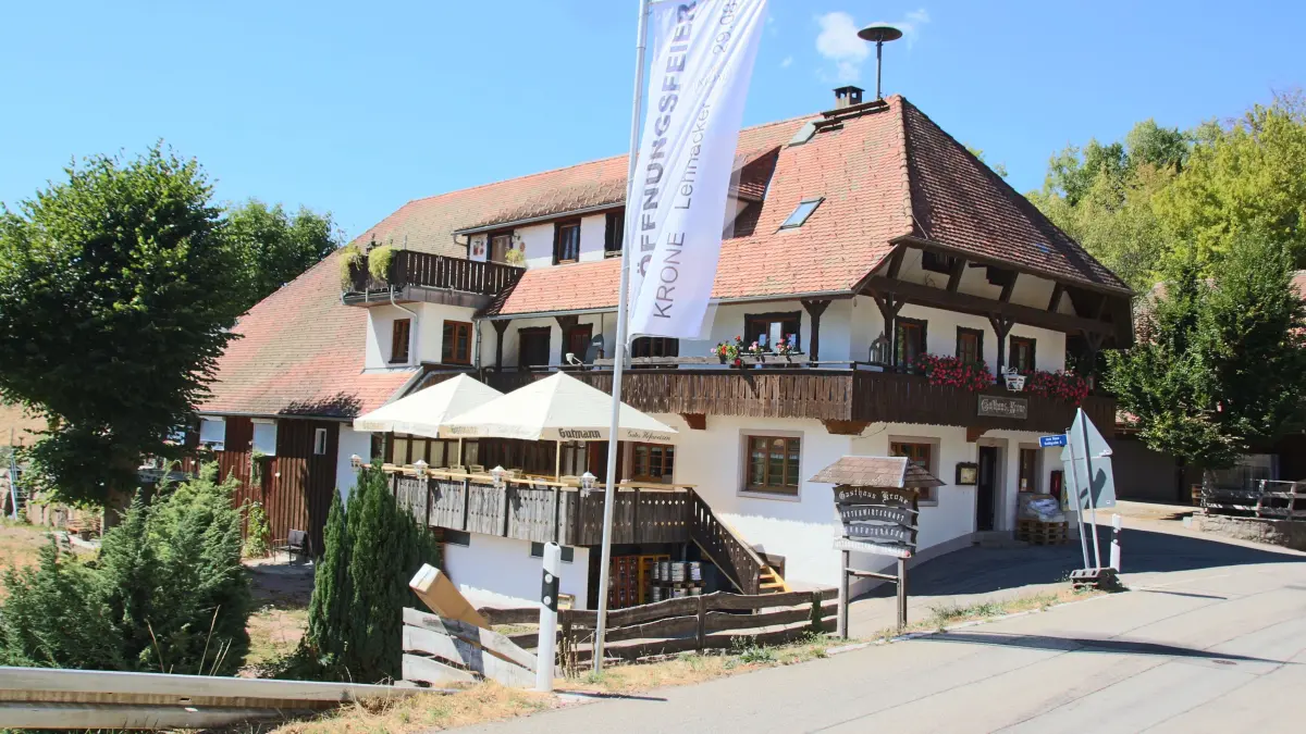 Das Gasthaus „Krone“ in Lehnacker wird am 29. August mit einer Feier eröffnet und lädt ab 1. September täglich zur Einkehr ein