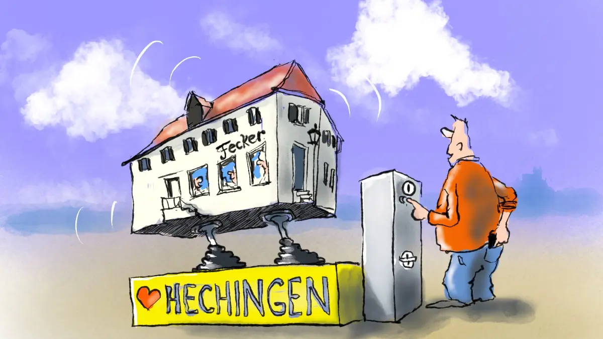 Das Gasthaus Fecker – einst eine Hechinger Herzensangelegenheit, mittlerweile aber geschlossen – könnte über ein Projekt des AK Asyl wieder als Kneipe für die Stadt zum Leben erweckt werden. Allerdings müssten dafür erst mal 50.000 Euro Spenden zusammenkommen. Falls das Projekt nicht klappt, gibt es auch einen Rückgabeknopf.