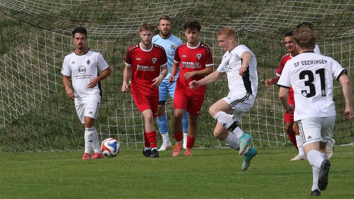 Die SF Gechingen II besiegten den FV Calw vor heimischer Kulisse knapp mit 2:1.
