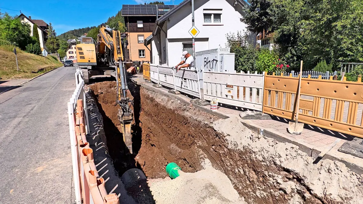 Beim Abtragen wurde belastetes Material festgestellt.