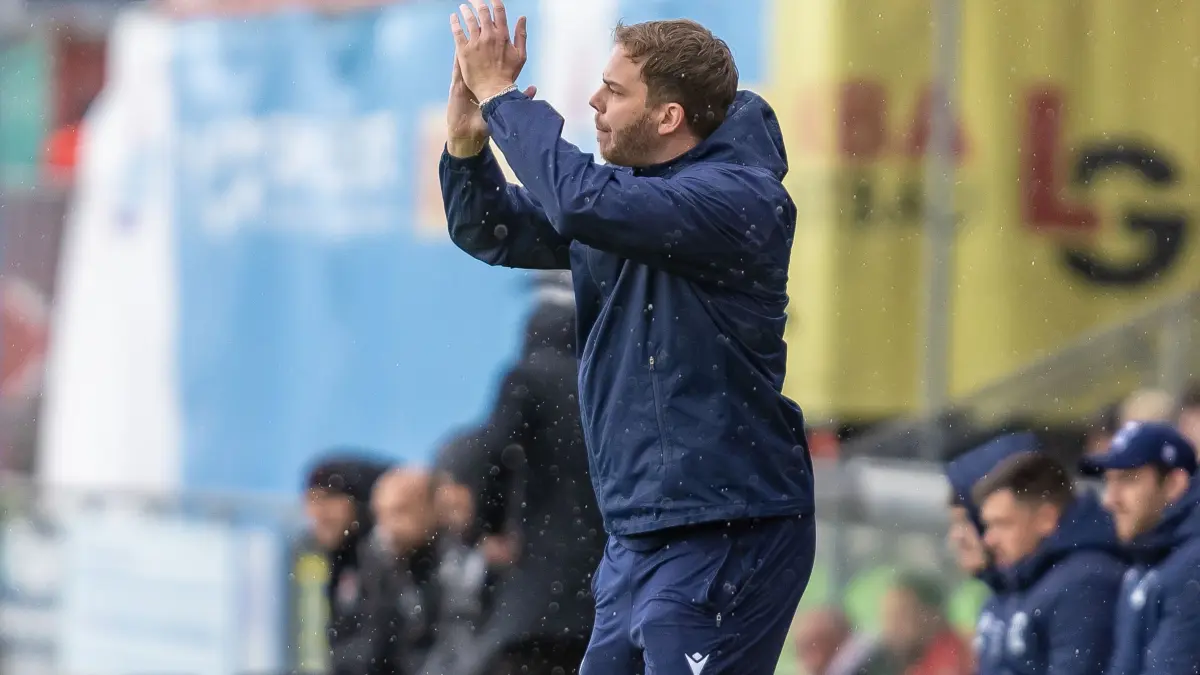 Coach Fabian Himmel freut sich über einen perfekten Saisonstart des SV Oberachern.