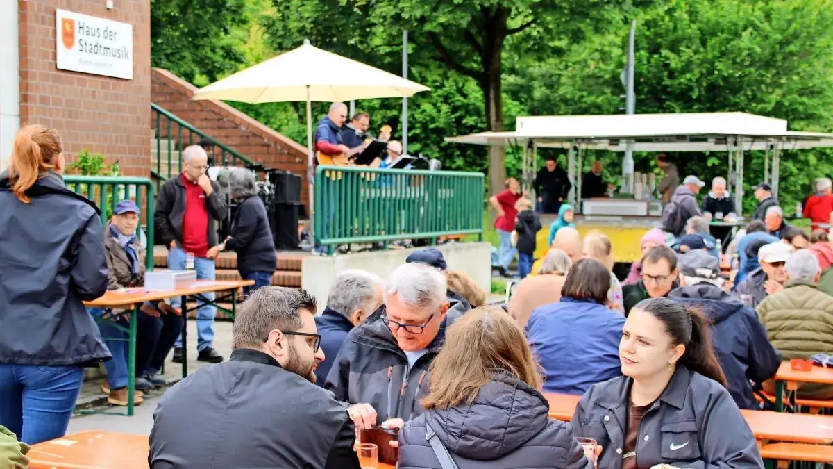 Auch das Quartiersfest zu Christi Himmelfahrt wurde für die Stadtmusik im Mai zu einem Erfolg.