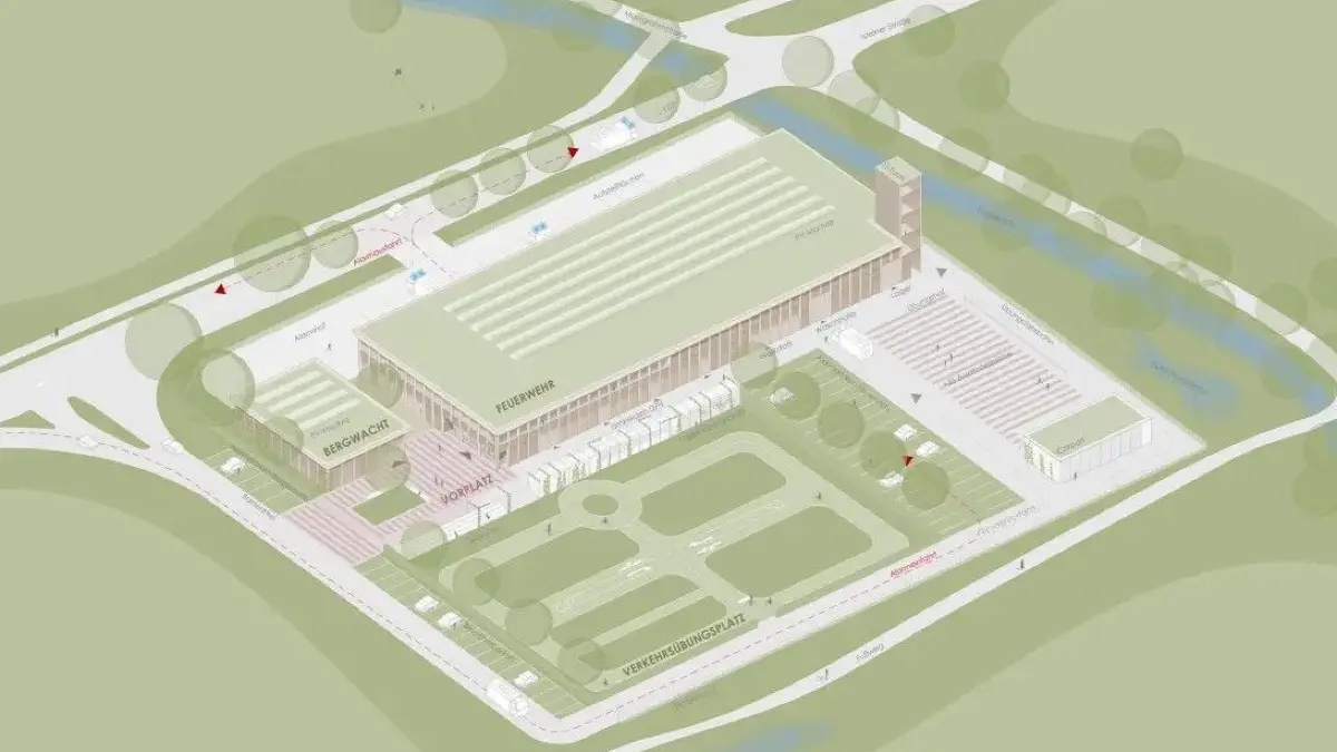Über das geplante Feuerwehrhaus Süd in Efringen-Kirchen sind sich Teile des Gemeinderats und Verwaltung uneins. Foto: Schaudt Architekten