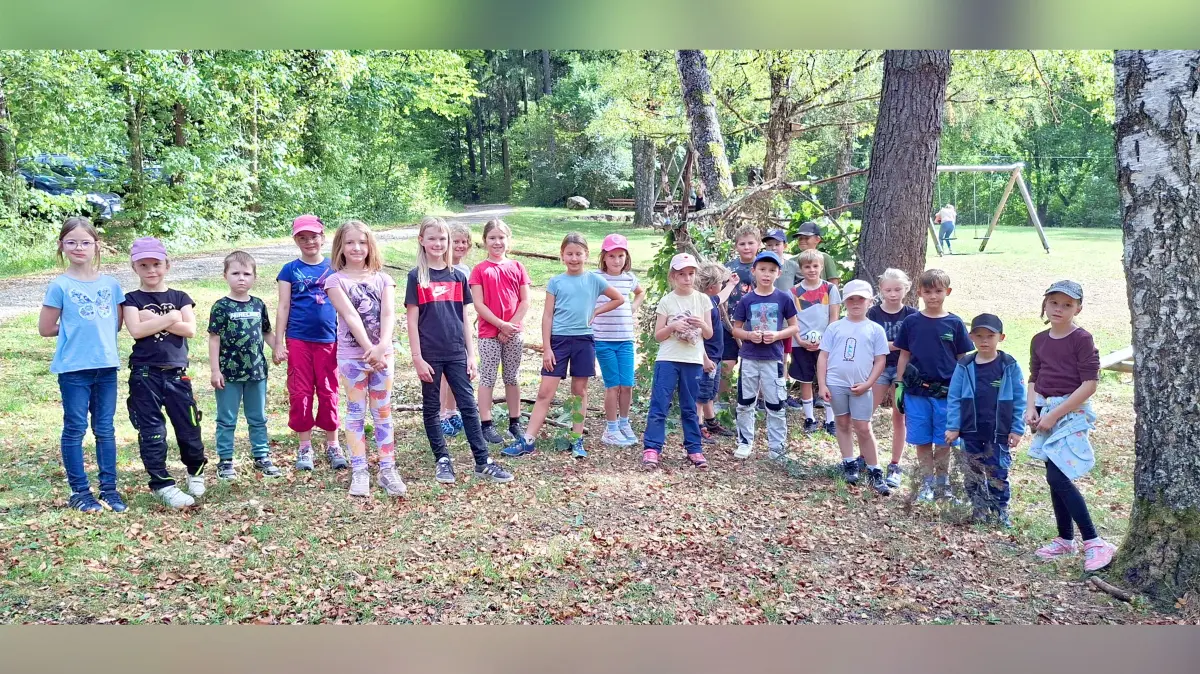 „Spaß in und mit der Natur“ hatten die kinder beim Naturerlebnistag