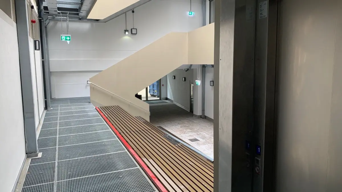Der zweite Rettungsweg am Hans-Thoma-Gymnasium steht zum neuen Schuljahr zur Verfügung.