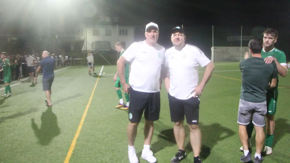 Schapbachs Trainer Alex Breunig (links) und Co-Trainer Herbert Weis hoffen, im Lokalderby nicht leer auszugehen.