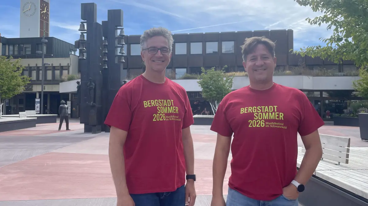 Hanno (links) und Karsten Dönneweg freuen sich schon auf den Start des Bergstadtsommers am kommenden Samstag, 5. September.