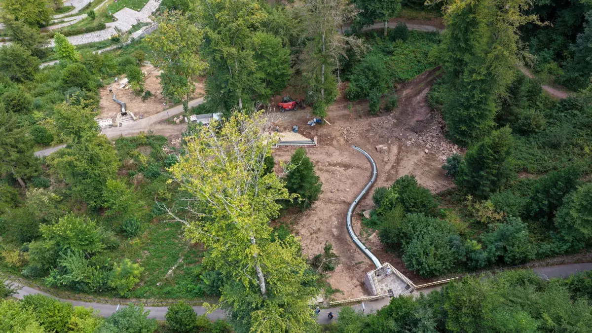 XXL-Rutschen im Stadtgarten Calw