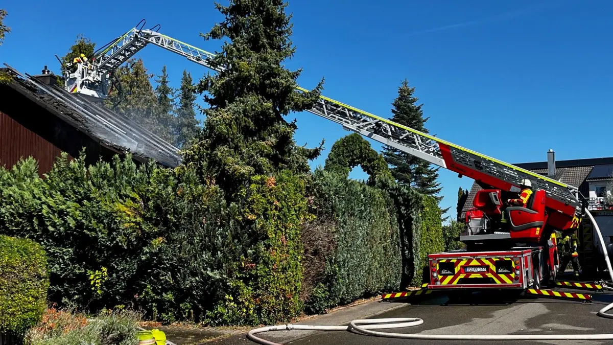 Feuerwehreinsatz LIndenstraße Wurmlingen