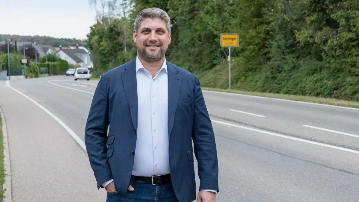 Alexander Korherr möchte in Gechingen Bürgermeister werden.