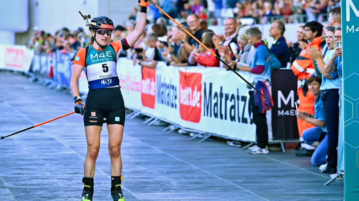 Janina Hettich-Walz Deutschland M4Energy City Biathlon Dresden 2026, 23.08.2026 M4Energy City Biathlon Dresden 2026, 23.08.2026 Dresden *** Janina Hettich Walz Germany M4Energy City Biathlon Dresden 2026, August 23, 2026 M4Energy City Biathlon Dresden 2026, August 23, 2026 Dresden Copyright: xEibner-Pressefoto/xHoepnerx EP_PHR