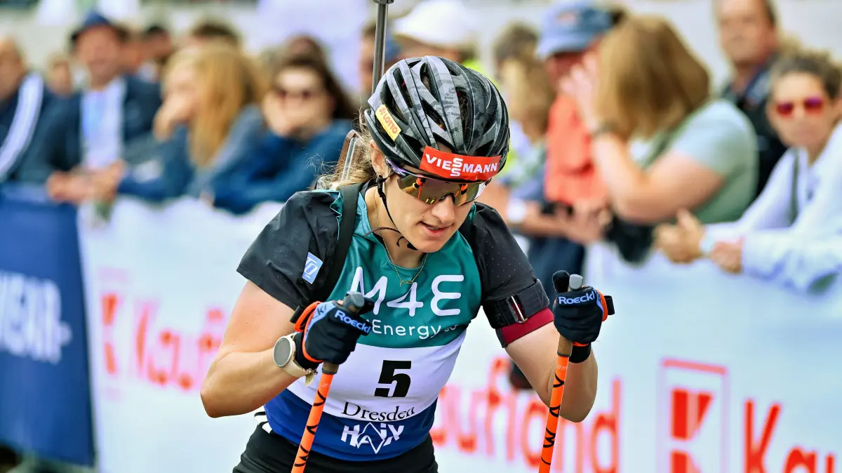 Janina Hettich-Walz Deutschland M4Energy City Biathlon Dresden 2026, 23.08.2026 M4Energy City Biathlon Dresden 2026, 23.08.2026 Dresden *** Janina Hettich Walz, Germany, M4Energy City Biathlon Dresden 2026, August 23, 2026, M4Energy City Biathlon Dresden 2026, August 23, 2026, Dresden Copyright: xEibner-Pressefoto/xHoepnerx EP_PHR