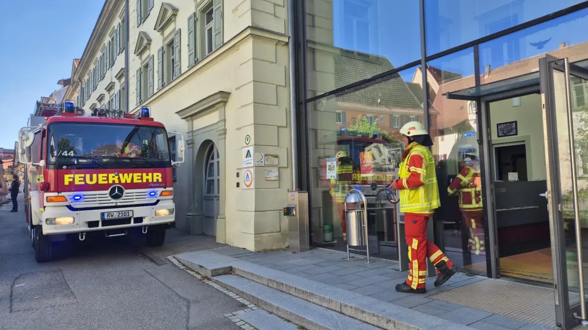 Die Feuerwehr rückte zur Jugendherberge aus.