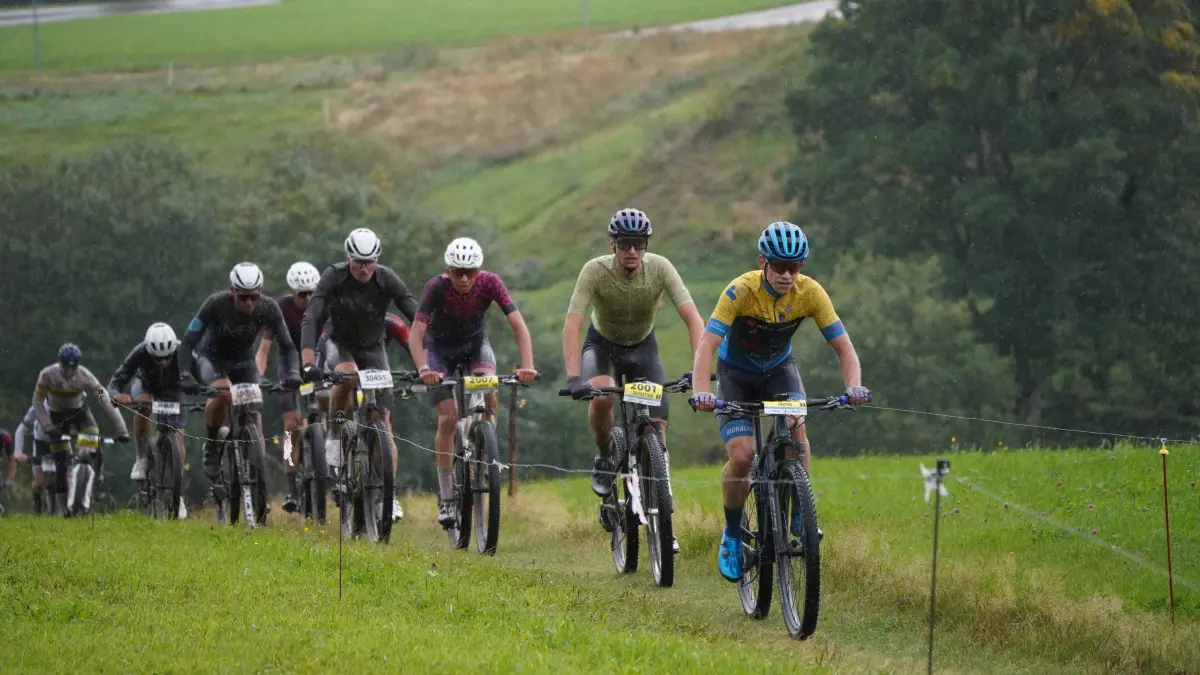 Die Strecke beim Schwarzwald Bike Marathon, hier in Neukirch, ist immer eine Herausforderung.