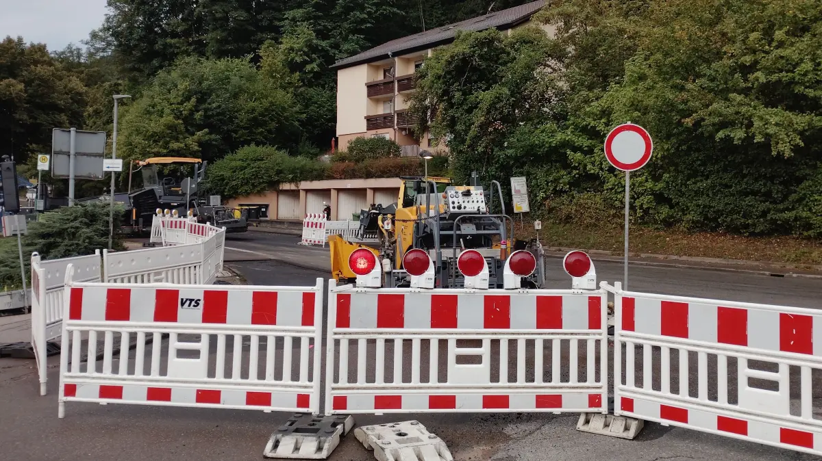 In der Schlussphase sind die Bauarbeiten an der B463 am Ortseingang von Bad Liebenzell.