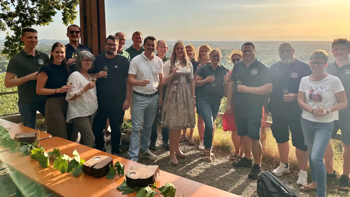 Die Organisatoren trafen sich zum Abschluss-Vesper – und freuen sich auf das bevorstehende Weinfest.