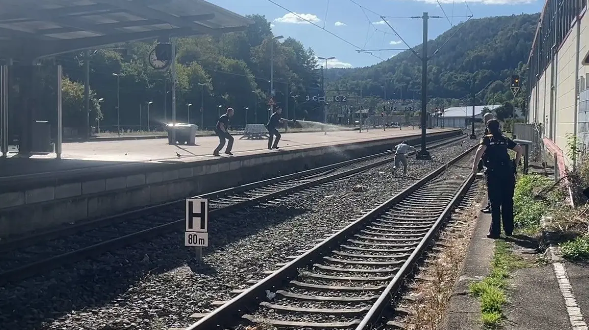25-Jähriger wirft mit Steinen nach Polizeibeamten in Horb
