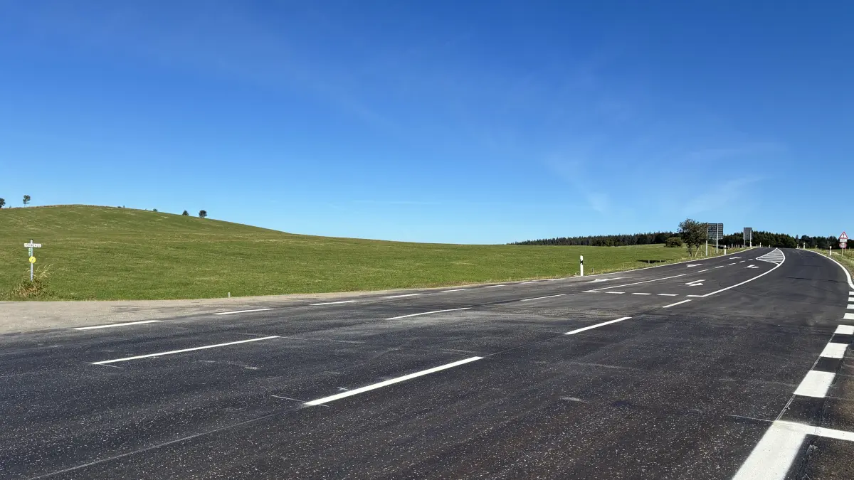 Die Straße auf den Schauinsland wurde saniert.