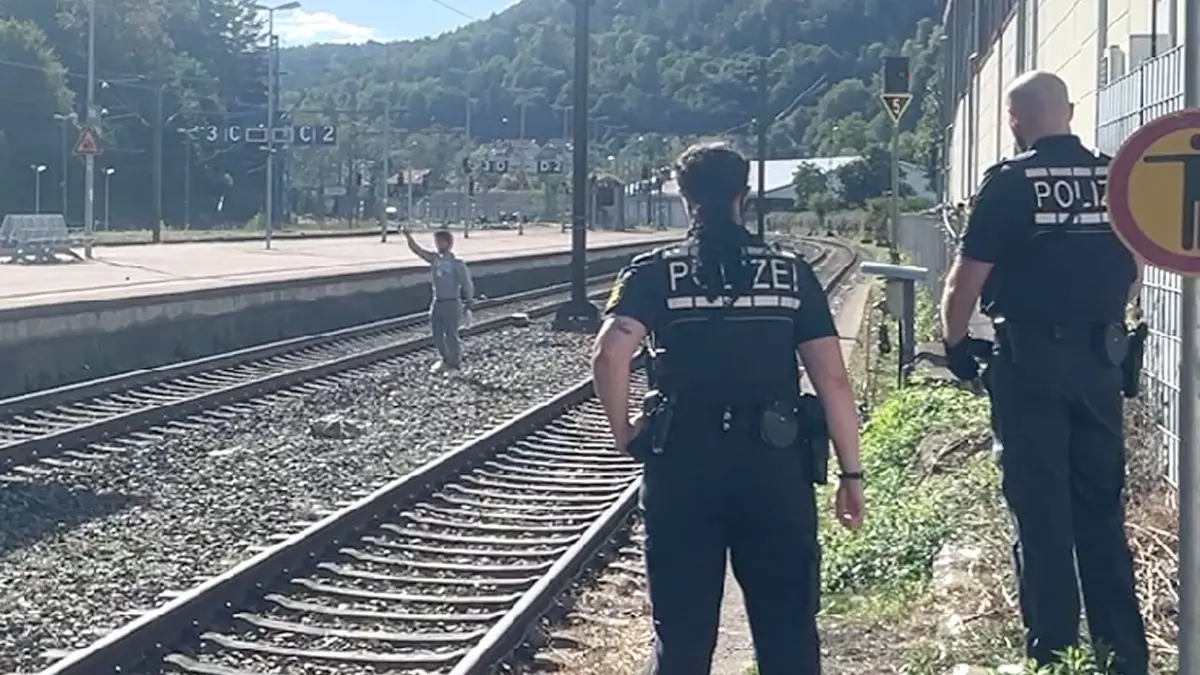 Steinewerfer Bahnhof Horb