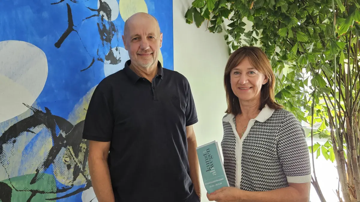 Andreas Wohlfarth und Liane Caba organisieren die Aktion "Kunst auf Abwegen".