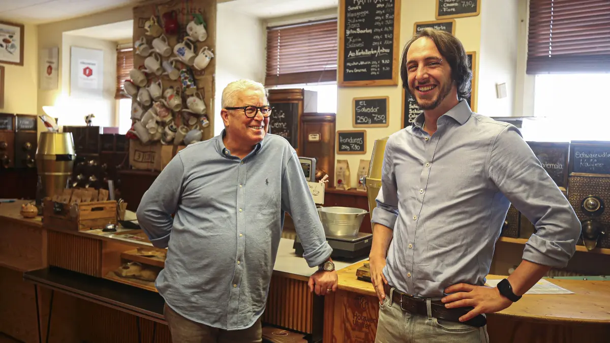 Kaffeemacher Villingen Jürgen Schulz (links) und Christian Fleig