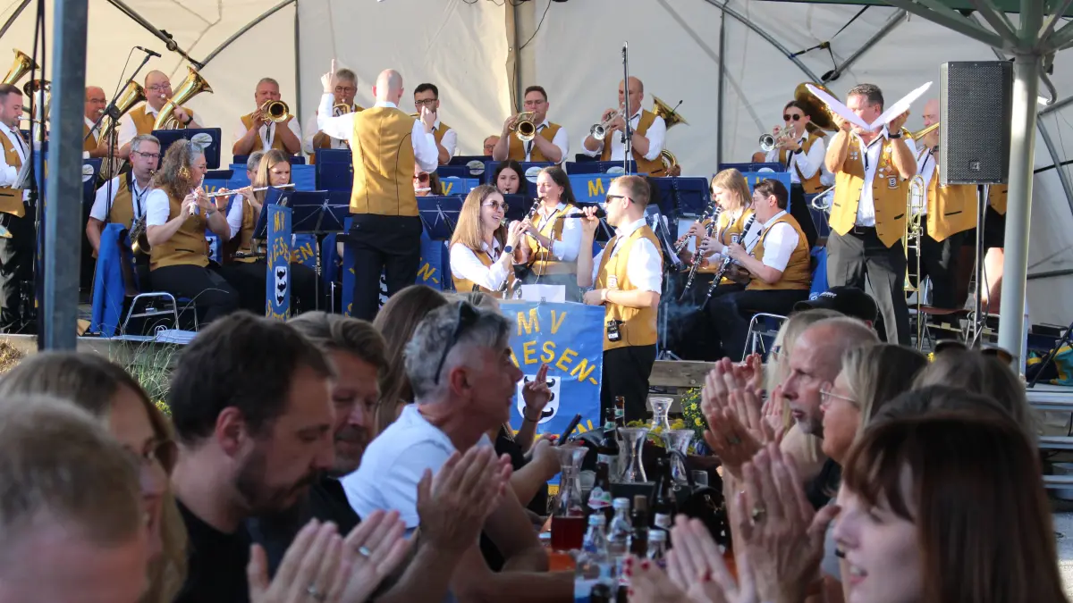 Der MV Wiesenstetten sorgte für beste Stimmung.