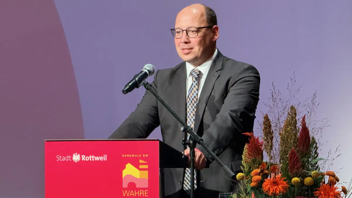 „Bewahren heißt für uns nicht Stillstand, sondern Zukunft zu ermöglichen“, sagte Rottweils Oberbürgermeister Christian Ruf.