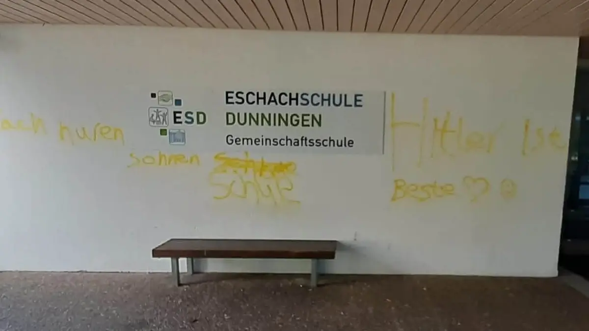 Die Eschachschule Dunningen wurde Ziel von Vandalen, der Schaden ist immens.