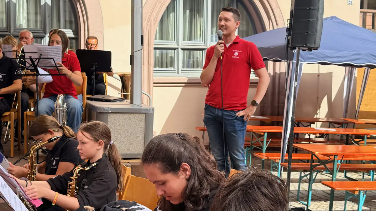 Vorsitzender Markus Winz begrüßte die Gäste.