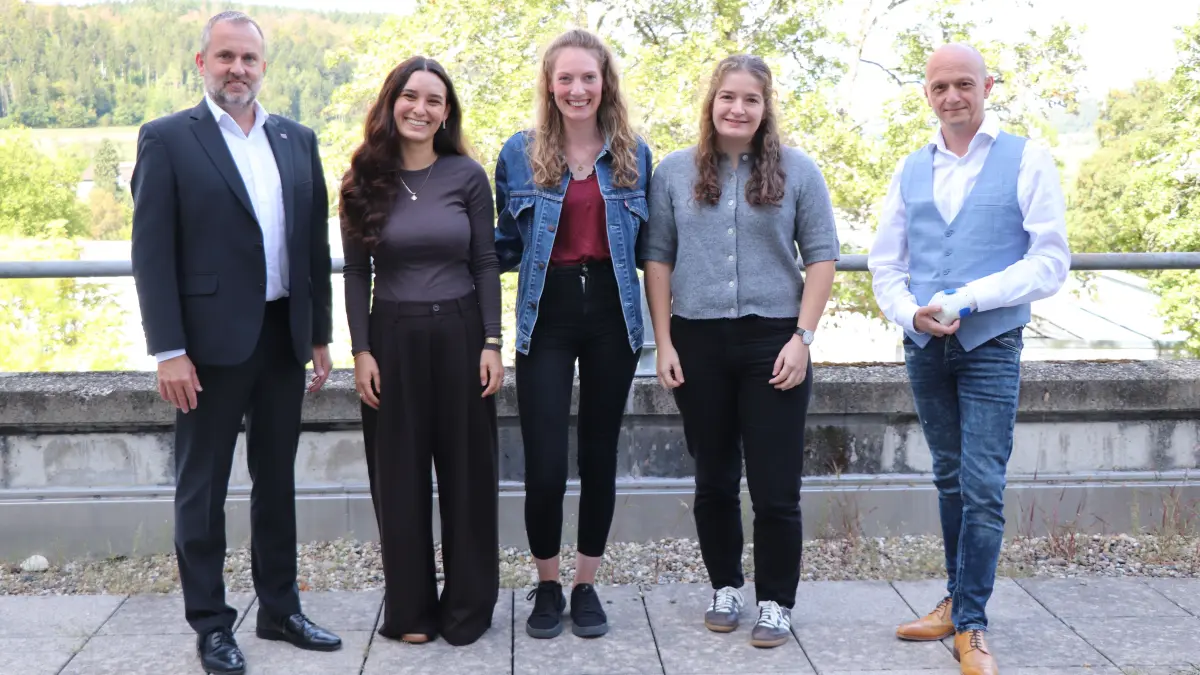 Von links: Andreas Kuhn, Elmedina Medjedovic, Vanessa Fischer, Ina Pinkepank und Rolf Thalgot