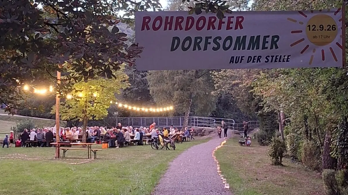 Viele Besucher fanden den Weg zum Rohrdorfer Dorfsommer an der "Stelle"