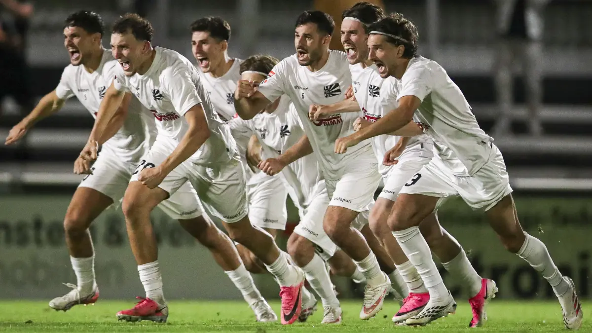 Der Jubel der Nullachter nach dem erfolgreichen Elferkrimi gegen den Türk. SV Singen kannte keine Grenzen. Nun wartet im Achtelfinale des SBFV-Pokals in Schapbach ein ganz besonderes Spiel.