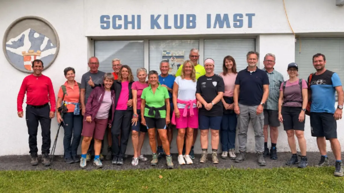 Alpinisten beim SK-Haus.