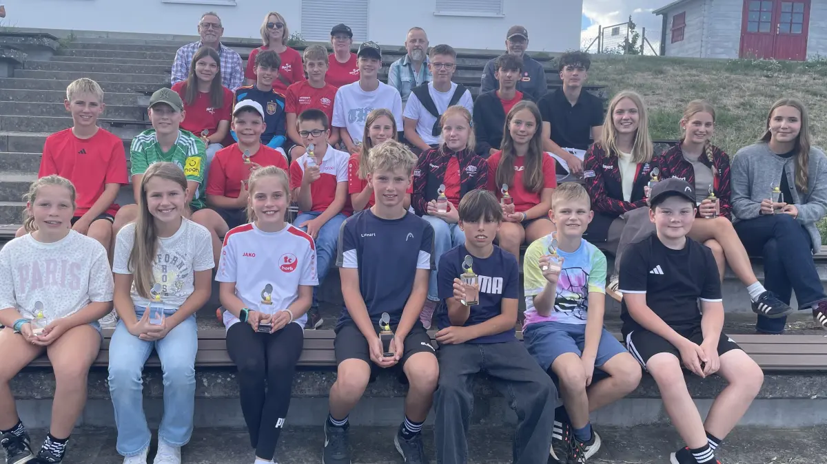 Die erfolgreiche Tennisjugend der Horber Stadtmeisterschaften
