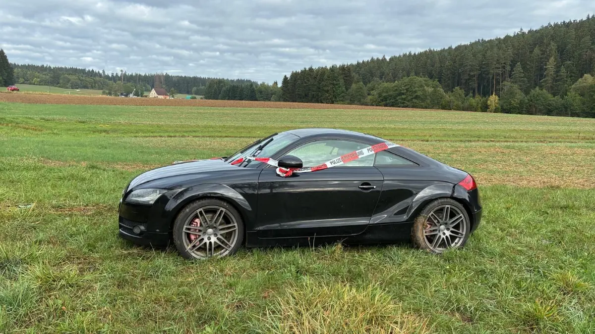 Was hat es mit diesem Auto auf sich, das in der Wiese zwischen Niedereschach und Fischbach steht? Die Polizei kann's erklären.