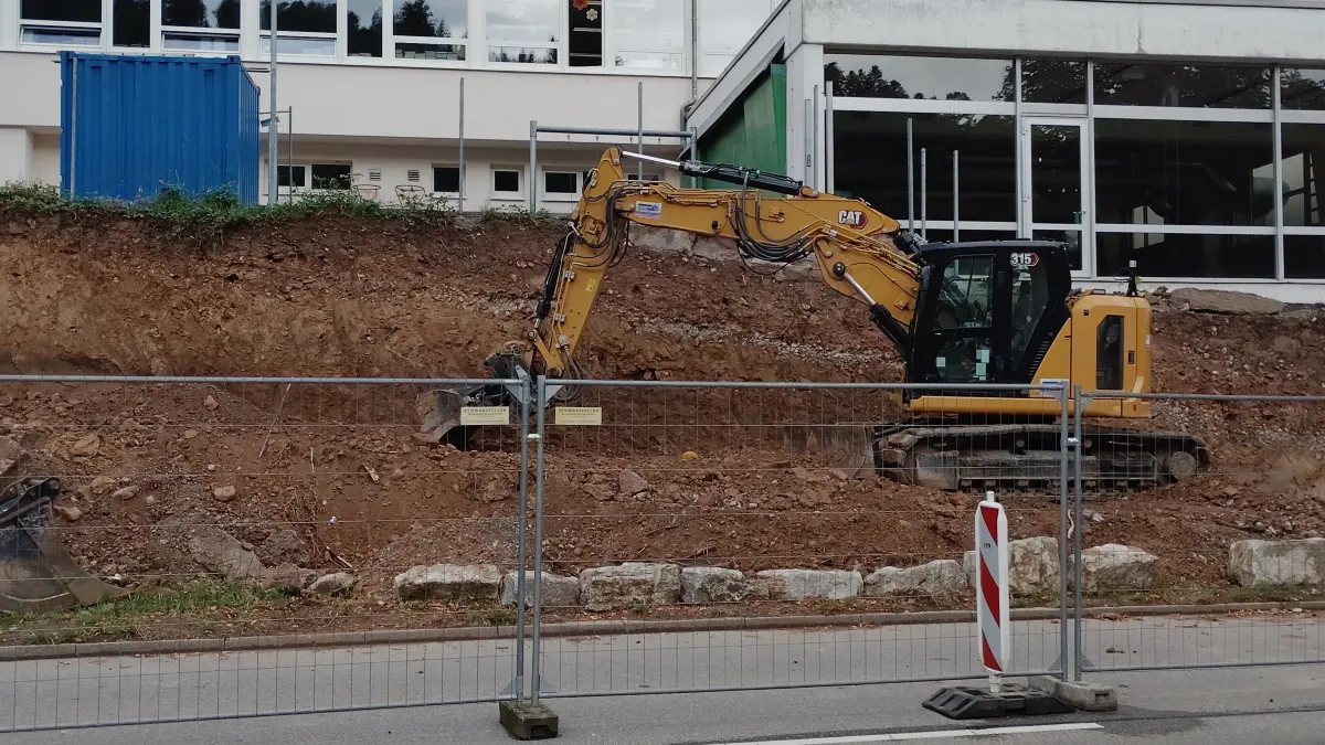 Momentan laufen Bauarbeiten an den Reuchlin Schulen in Bad Liebenzell.