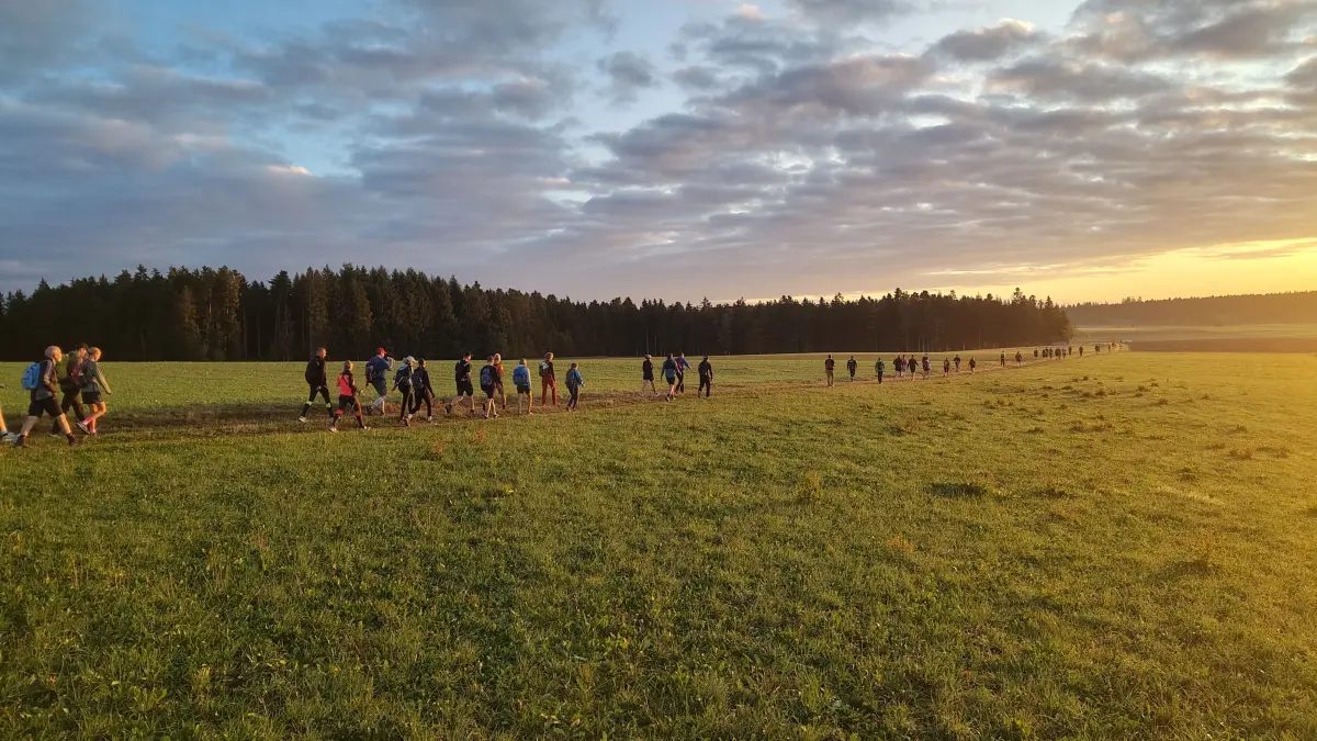 Gelungene Premiere für den Eschach-Wandermarathon.