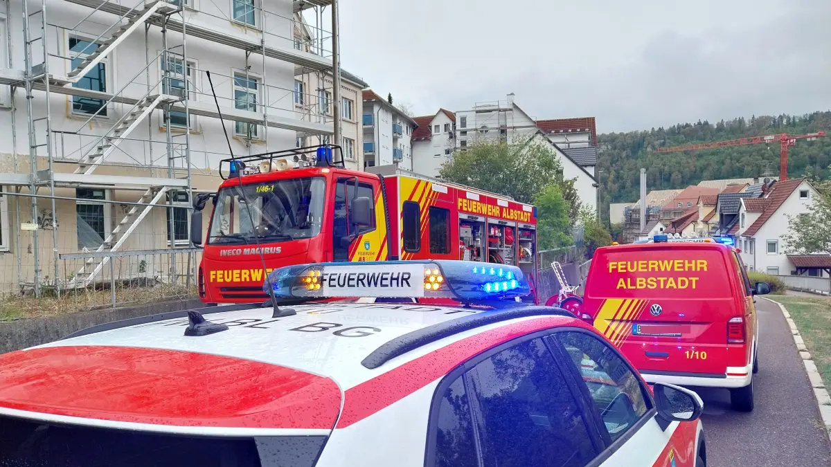 Die Feuerwehr Albstadt, Abteilung Ebingen, war am Mittwochnachmittag in der Bitzer Steige im Einsatz.