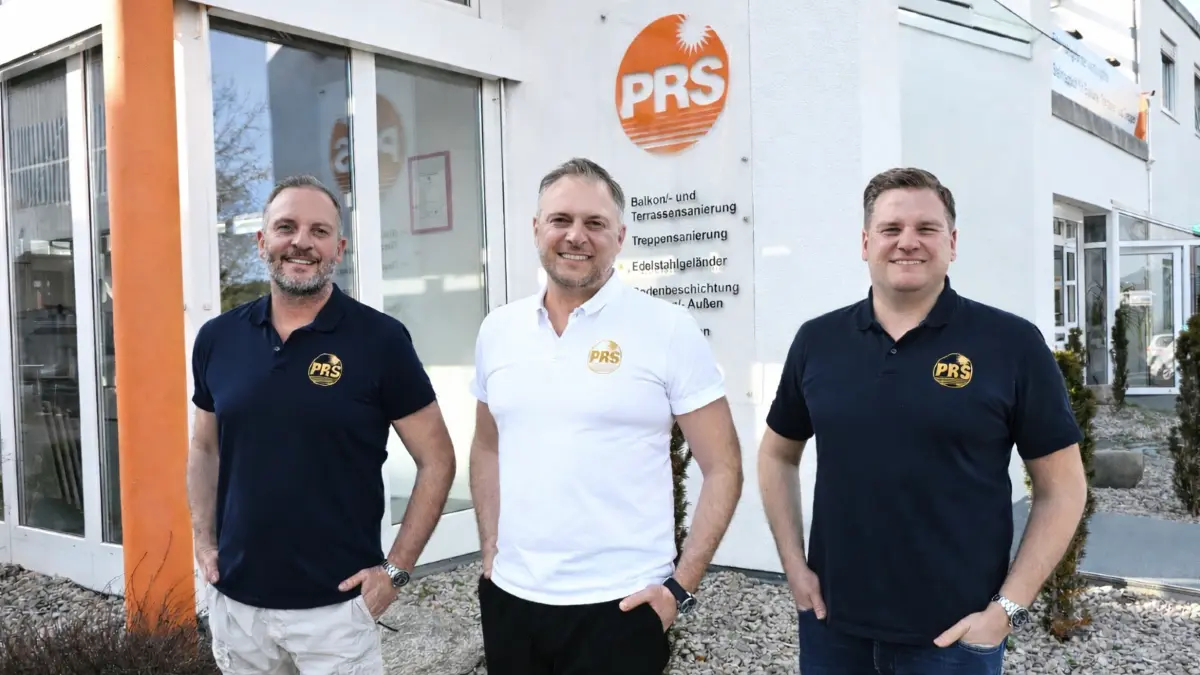 Die Firmenchefs Alexander Paunovic (von links), David Paunovic und Robin Paunovic