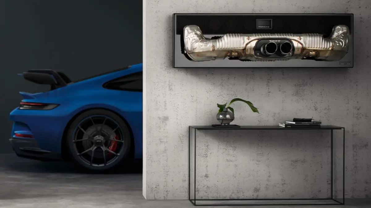 Porsche Soundbar Auspuff