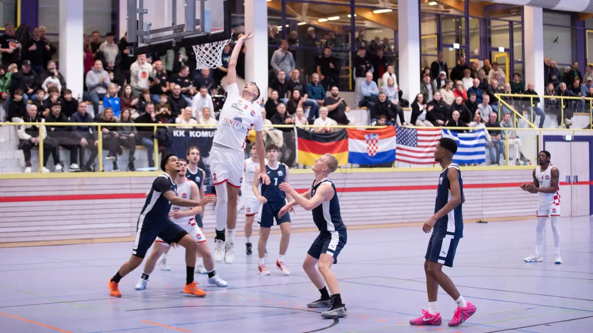 Der KKK Haiterbach (in Weiß) geht in seine 13. Saison in der Basketball-Regionalliga Baden-Württemberg.