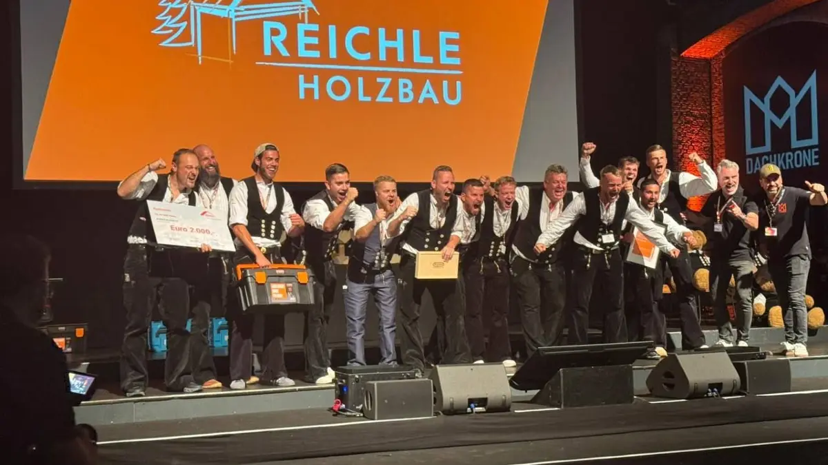 Das Reichle-Team bei der Preisverleihung