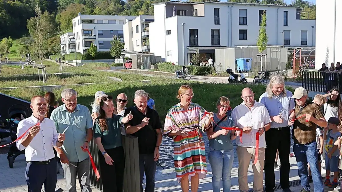 Auch im Ortsteil Haagen wird weiter gebaut. Hier ein Foto von der Fertigstellung des „Grünen Tals“ und des Angers im Baugebiet „Belist“ im September vergangenen Jahres. Der Bauturbo soll künftige Bauvorhaben beschleunigen und erleichtern. (Archivfoto)