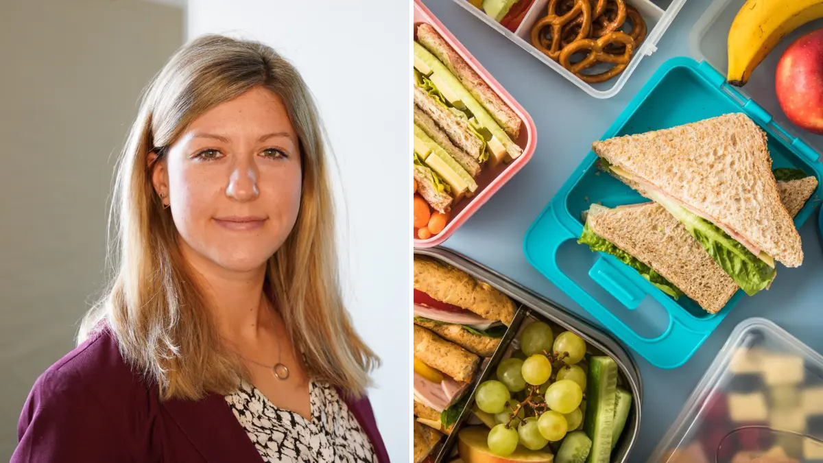 Collage: Daniela LederLandesinitiative BEKI – Bewusste Kinderernährung (Copyright © LErn BW) und Start ins neue Schuljahr: SYMBOLBILD - 06.08.2025, Sachsen, Leipzig: Ein Schulkind bestückt seine Brotdose an einem Frühstückstisch. (zu dpa: ««Das mag ich nicht!» - Wie Schulessen helfen könnte») Foto: Hendrik Schmidt/dpa +++ dpa-Bildfunk +++